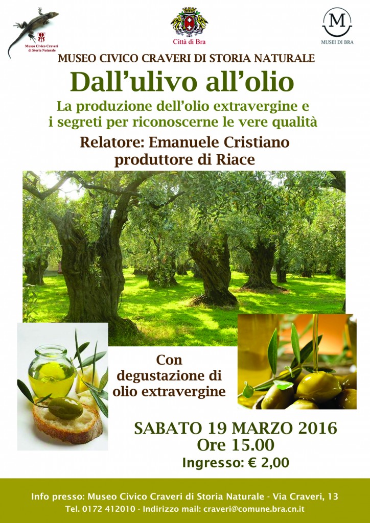 Locandina olio extravergine - sabato 19.03.2016